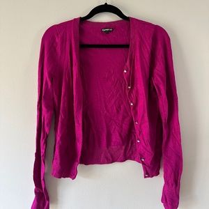 Express Small Fuchsia Cardigan